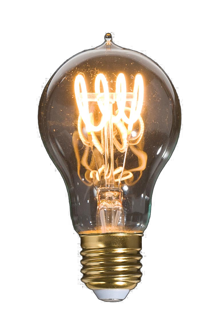 A vintage lightbulb